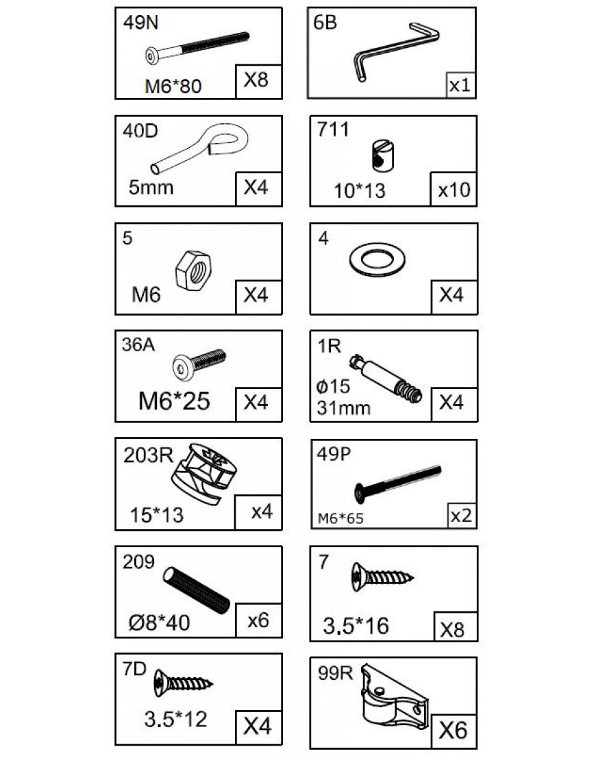 SCHROEVENSET BOX BAS